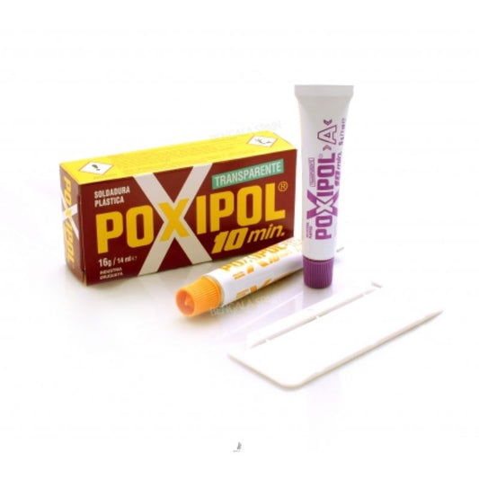 Poxipol Pegamento Transparente Soldadura Plastica
