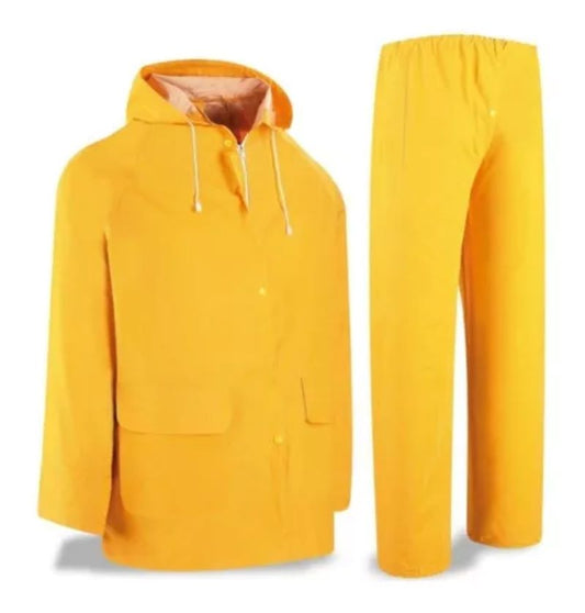Traje De Agua Jardinera Amarillo Pvc